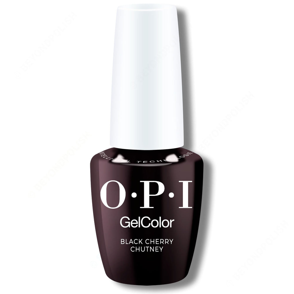 OPI GelColor Intelli-Gel - Black Cherry Chutney 0.5 oz - Salon Quality