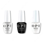 OPI GelColor Intelli-Gel Combo - Super Base Coat, Super Gloss Top Coat & Alpine Snow - Salon Quality