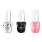 OPI GelColor Intelli-Gel Combo - Super Base Coat, Super Gloss Top Coat & Aphrodite's Pink Nightie - Salon Quality