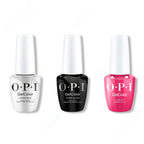 OPI GelColor Intelli-Gel Combo - Super Base Coat, Super Gloss Top Coat & Aurora Berry-Alis 0.5 Oz - Salon Quality