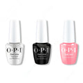 OPI GelColor Intelli-Gel Combo - Super Base Coat, Super Gloss Top Coat & Bathtime Bubbly - OPIcons Spring 2026 - Salon Quality