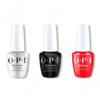 OPI GelColor Intelli-Gel Combo - Super Base Coat, Super Gloss Top Coat & Big Apple Energy - OPIcons Spring 2026 - Salon Quality