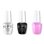 OPI GelColor Intelli-Gel Combo - Super Base Coat, Super Gloss Top Coat & Bikini Boardroom - Salon Quality