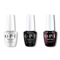 OPI GelColor Intelli-Gel Combo - Super Base Coat, Super Gloss Top Coat & Black Cherry Chutney - Salon Quality