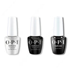 OPI GelColor Intelli-Gel Combo - Super Base Coat, Super Gloss Top Coat & Black Onyx - Salon Quality