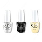 OPI GelColor Intelli-Gel Combo - Super Base Coat, Super Gloss Top Coat & Blinded By The Ring Light 0.5 Oz - Salon Quality