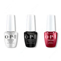 OPI GelColor Intelli-Gel Combo - Super Base Coat, Super Gloss Top Coat & Bogota Blackberry 0.5 Oz - Salon Quality