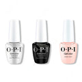 OPI GelColor Intelli-Gel Combo - Super Base Coat, Super Gloss Top Coat & Bubble Bath - Salon Quality