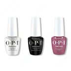 OPI GelColor Intelli-Gel Combo - Super Base Coat, Super Gloss Top Coat & Butter Me Up Toffee - Salon Quality