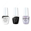 OPI GelColor Intelli-Gel Combo - Super Base Coat, Super Gloss Top Coat & Case of Glamnesia - Salon Quality