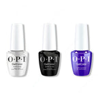 OPI GelColor Intelli-Gel Combo - Super Base Coat, Super Gloss Top Coat & Catch a Wave of Happiness - Salon Quality