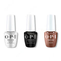 OPI GelColor Intelli-Gel Combo - Super Base Coat, Super Gloss Top Coat & Cliffside Karaoke - Salon Quality