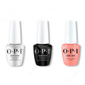 OPI GelColor Intelli-Gel Combo - Super Base Coat, Super Gloss Top Coat & Cotton Candied Clawz - Salon Quality