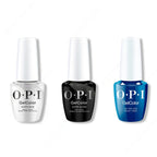 OPI GelColor Intelli-Gel Combo - Super Base Coat, Super Gloss Top Coat & Do You Sea What I Sea - Salon Quality
