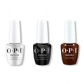 OPI GelColor Intelli-Gel Combo - Super Base Coat, Super Gloss Top Coat & Grunge Queen - Salon Quality