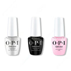 OPI GelColor Intelli-Gel Combo - Super Base Coat, Super Gloss Top Coat & Hollywood & Vibe 0.5 Oz - Salon Quality