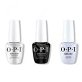 OPI GelColor Intelli-Gel Combo - Super Base Coat, Super Gloss Top Coat & I Am What I Amethyst - Salon Quality