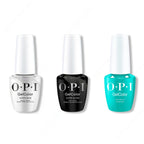 OPI GelColor Intelli-Gel Combo - Super Base Coat, Super Gloss Top Coat & I'm Yacht Leaving - Salon Quality