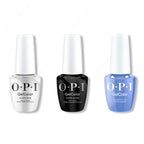 OPI GelColor Intelli-Gel Combo - Super Base Coat, Super Gloss Top Coat & Intelli-Gel Charge It To Their Room - Salon Quality