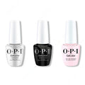 OPI GelColor Intelli-Gel Combo - Super Base Coat, Super Gloss Top Coat & Let's Be Friends! - Salon Quality