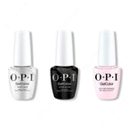 OPI GelColor Intelli-Gel Combo - Super Base Coat, Super Gloss Top Coat & Let's Be Friends! - Salon Quality