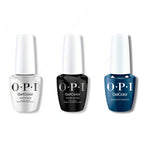 OPI GelColor Intelli-Gel Combo - Super Base Coat, Super Gloss Top Coat & Midnight Mantra - Salon Quality