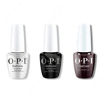 OPI GelColor Intelli-Gel Combo - Super Base Coat, Super Gloss Top Coat & My Private Jet - Salon Quality