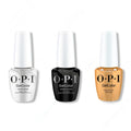 OPI GelColor Intelli-Gel Combo - Super Base Coat, Super Gloss Top Coat & Nougat by Nature - Salon Quality