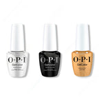 OPI GelColor Intelli-Gel Combo - Super Base Coat, Super Gloss Top Coat & Nougat by Nature - Salon Quality