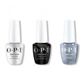 OPI GelColor Intelli-Gel Combo - Super Base Coat, Super Gloss Top Coat & OPI Nails the Runway - Salon Quality