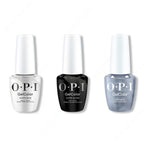 OPI GelColor Intelli-Gel Combo - Super Base Coat, Super Gloss Top Coat & OPI Nails the Runway - Salon Quality