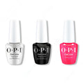 OPI GelColor Intelli-Gel Combo - Super Base Coat, Super Gloss Top Coat & Pompeii Pink - OPIcons Spring 2026 - Salon Quality