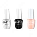 OPI GelColor Intelli-Gel Combo - Super Base Coat, Super Gloss Top Coat & Samoan Sand - Salon Quality