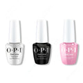OPI GelColor Intelli-Gel Combo - Super Base Coat, Super Gloss Top Coat & Seven Wonders Of Opi 0.5 Oz - Salon Quality