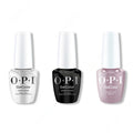OPI GelColor Intelli-Gel Combo - Super Base Coat, Super Gloss Top Coat & Taupe-less Beach - Salon Quality