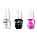 OPI GelColor Intelli-Gel Combo - Super Base Coat, Super Gloss Top Coat & Ultra Violet Daze - Salon Quality