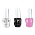 OPI GelColor Intelli-Gel Combo - Super Base Coat, Super Gloss Top Coat & Vogue en Violet - Salon Quality