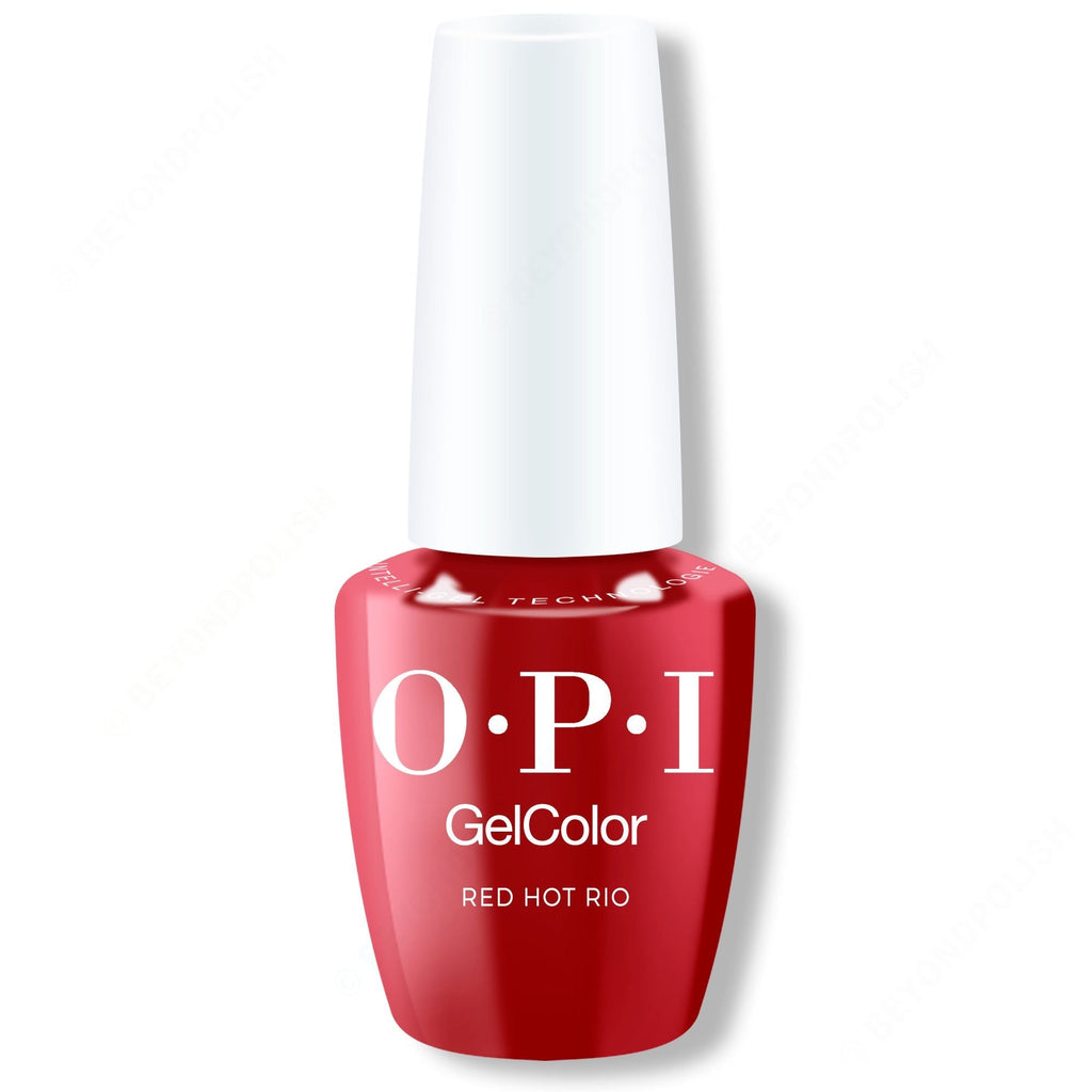 OPI GelColor Intelli-Gel - Red Hot Rio 0.5 oz - Salon Quality