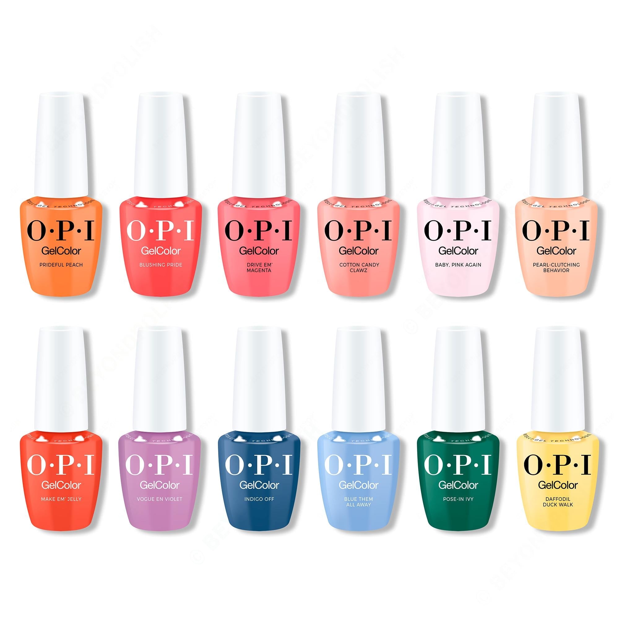 OPI GelColor Intelli-Gel Set - Summer Collection Gel 0.5 oz - Salon Quality