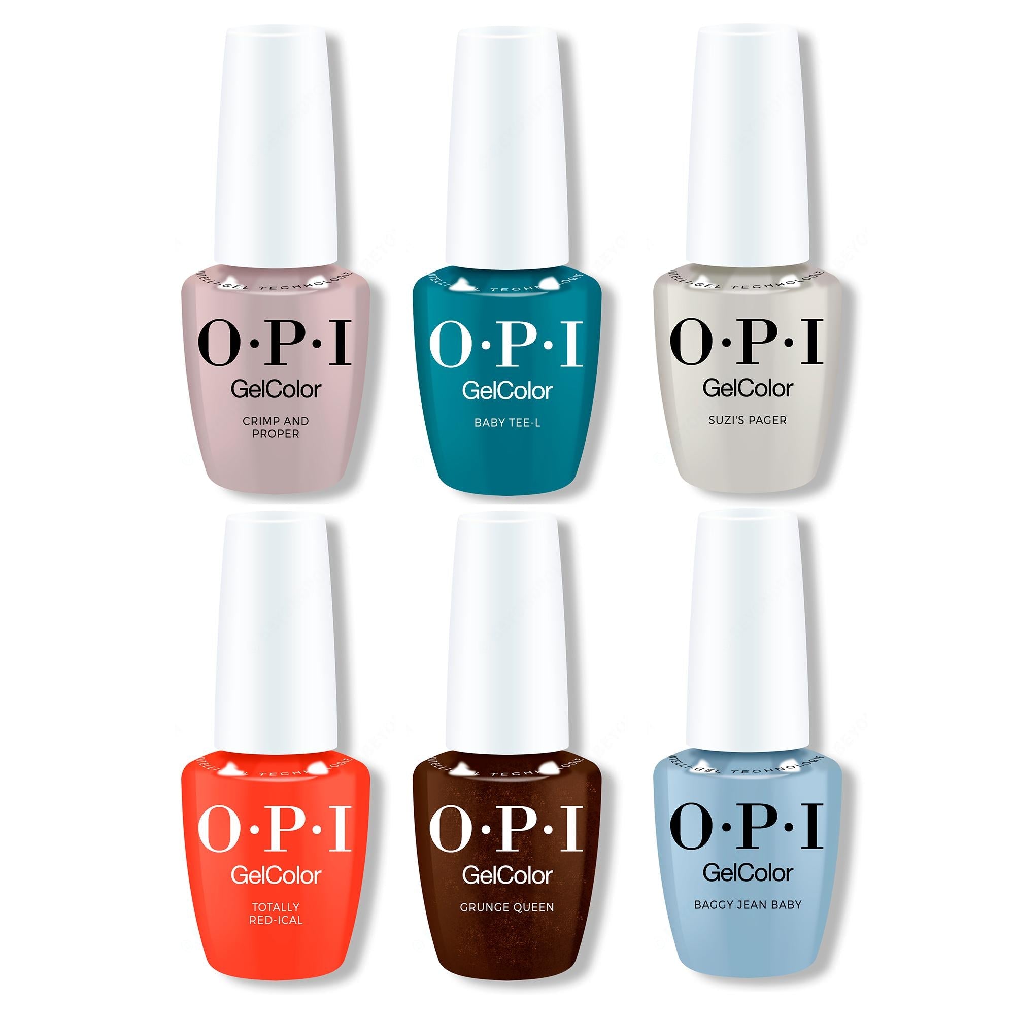 OPI GelColor Intelli-Gel Set - What's Your Mani‑tude GelColor Add-On Kit #2 Collection - Salon Quality
