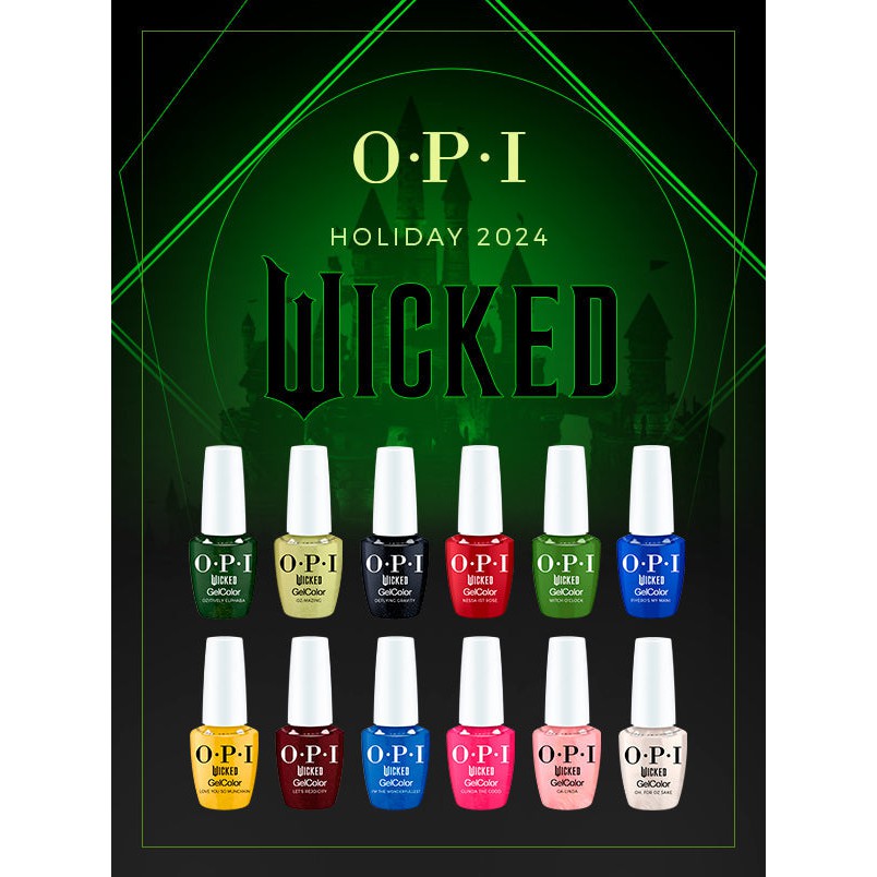 OPI GelColor Intelli-Gel Set - Wicked Holiday 2024 Collection 0.5 oz - Salon Quality