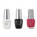 OPI - Infinite Shine Combo - Base, Top & A Kiss On The Chic - Salon Quality