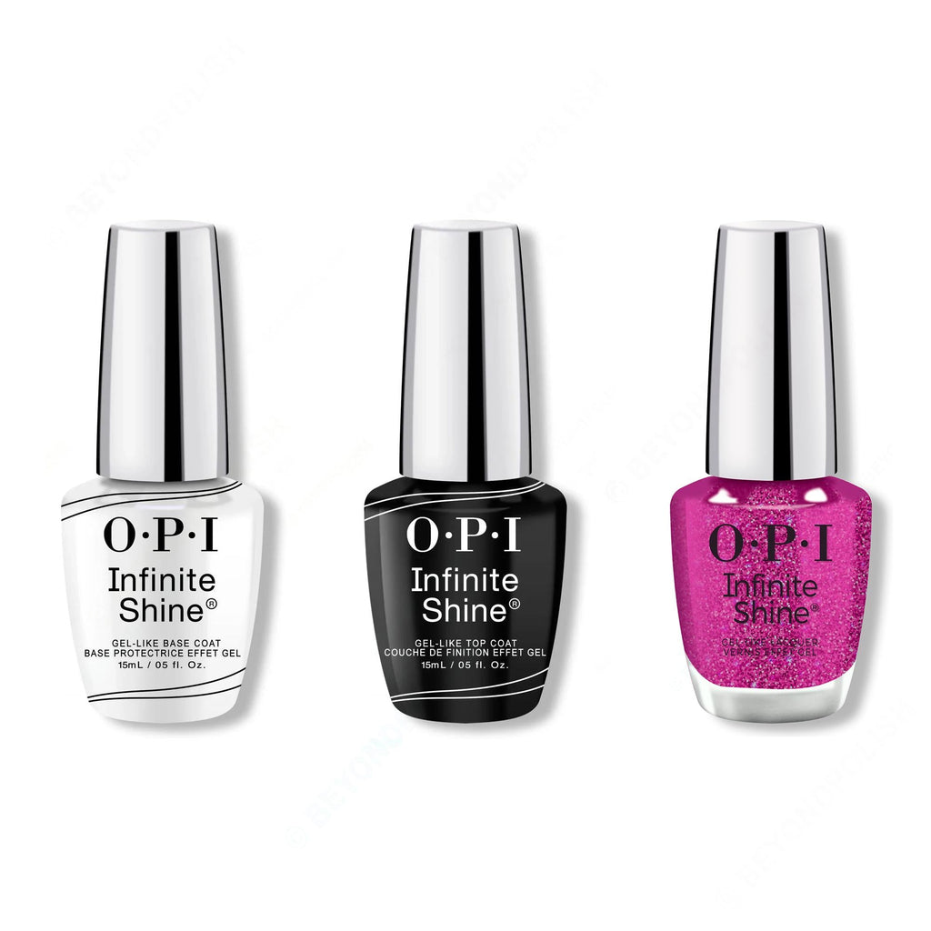 OPI - Infinite Shine Combo - Base, Top & A Lil Suga & Spice - Salon Quality