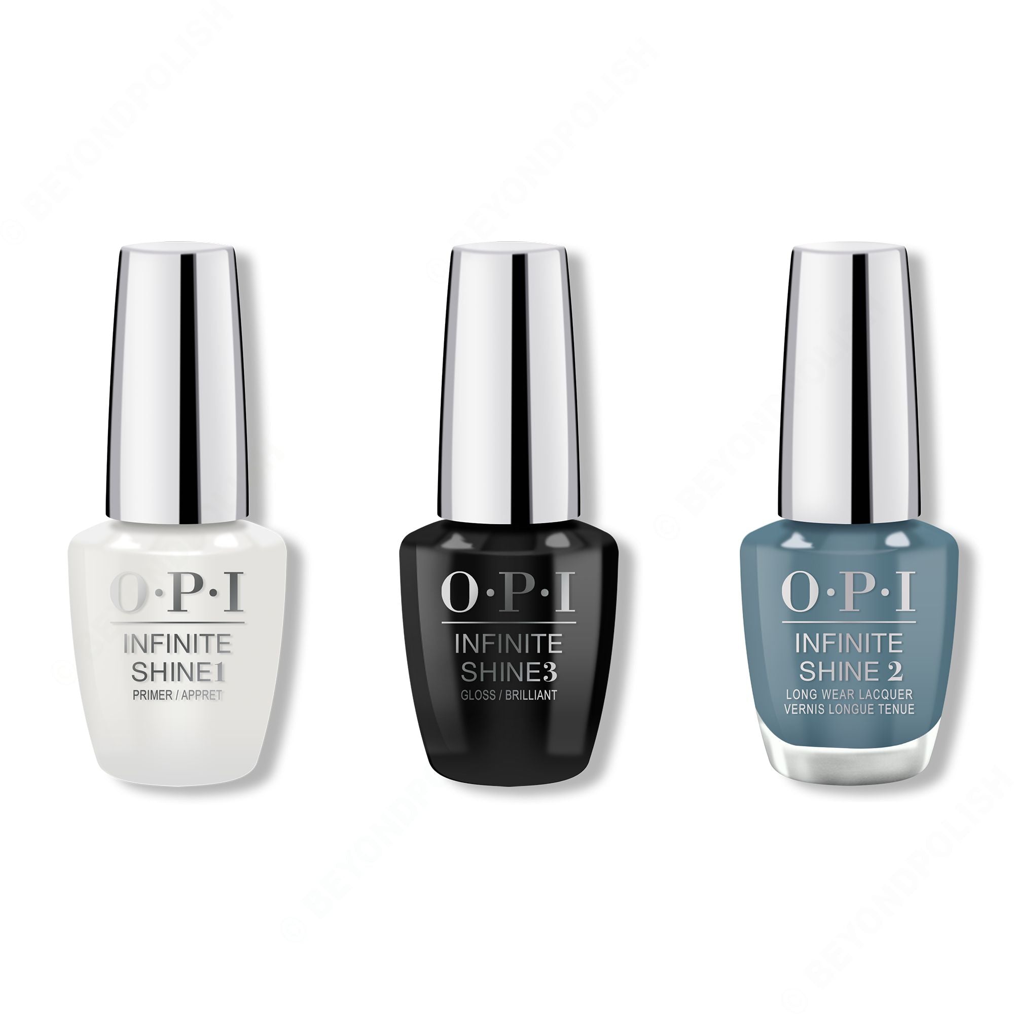 OPI - Infinite Shine Combo - Base, Top & Alpaca My Bags 0.5 oz - Salon Quality