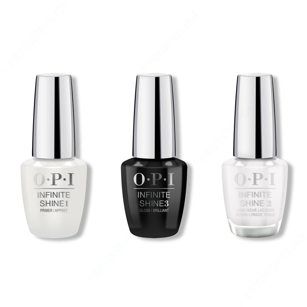OPI - Infinite Shine Combo - Base, Top & Alpine Snow - Salon Quality