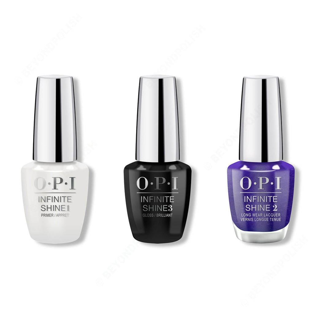 OPI - Infinite Shine Combo - Base, Top & Aquarius Renegade - Salon Quality