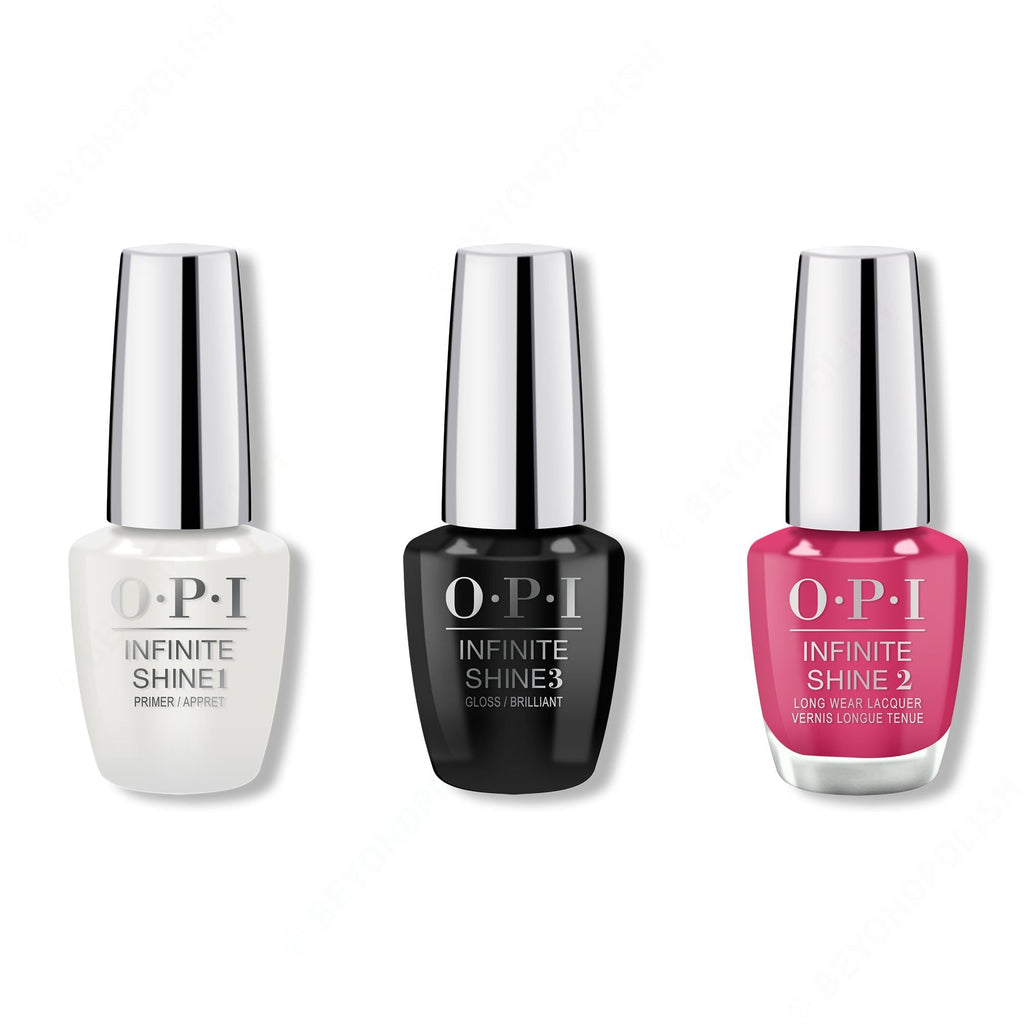 OPI - Infinite Shine Combo - Base, Top & Aurora Berry-alis - Salon Quality