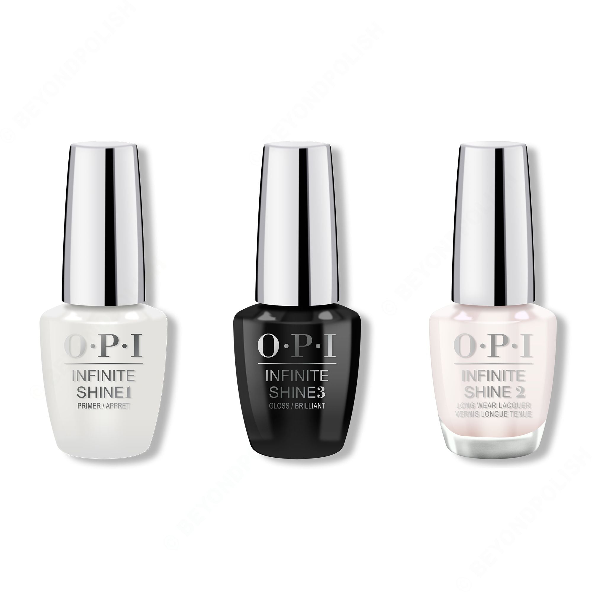 OPI - Infinite Shine Combo - Base, Top & Beyond the Pale Pink - Salon Quality