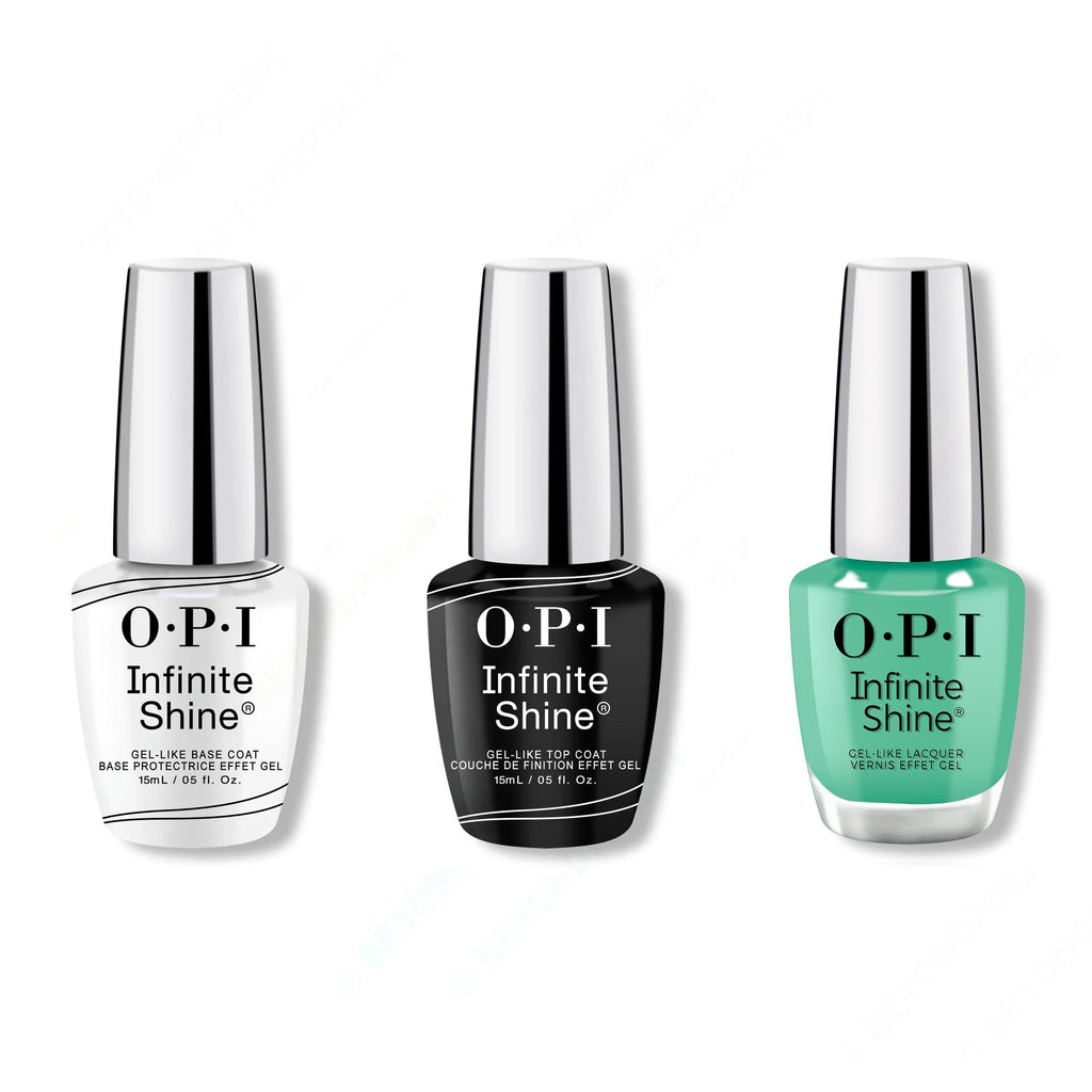 OPI - Infinite Shine Combo - Base, Top & Big Apple Green - OPIcons Spring 2026 - Salon Quality