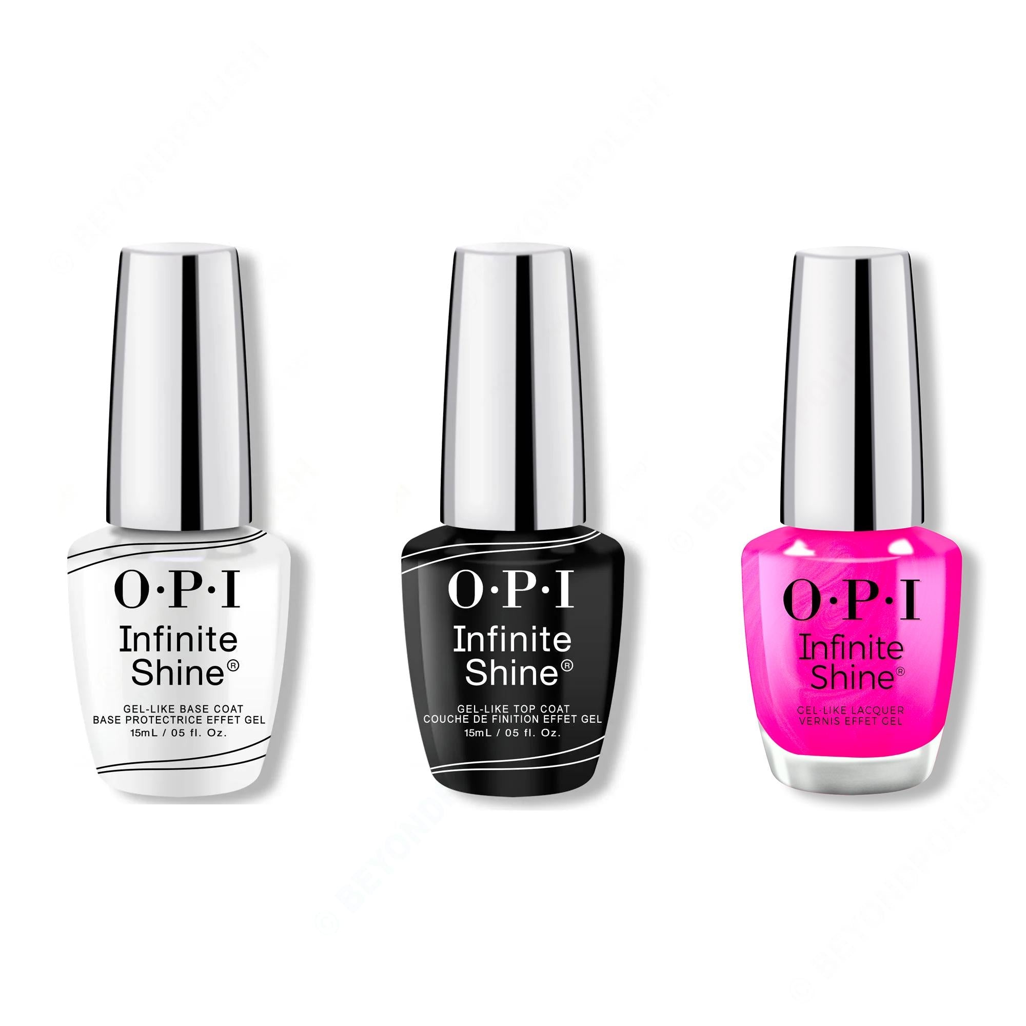 OPI - Infinite Shine Combo - Base, Top & Brighter Daze Ahead - Salon Quality